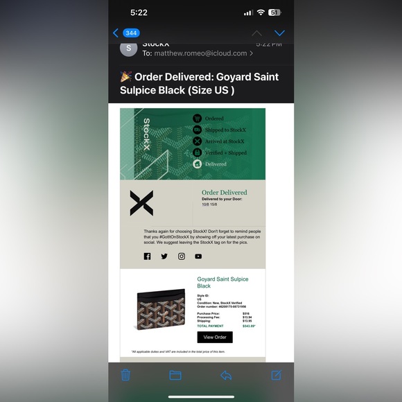 Goyard Card Holder - Picture 4 of 4